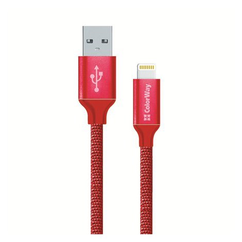 ColorWay | Charging cable | 2.1 A | Apple Lightning | Data Cable - 2